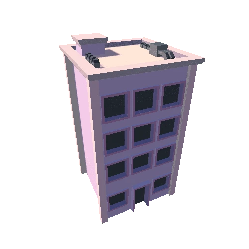 Medium Building - Pink 00